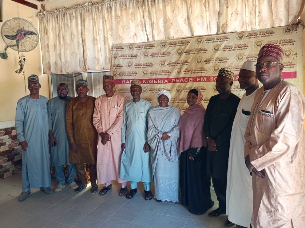 A courtesy visit to Peace FM Maiduguri.