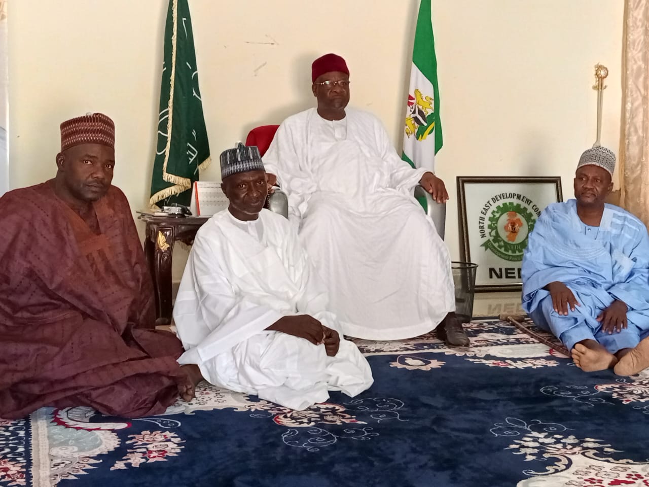 advocacy visit to the Emir of Dikwa by MD BOMICOL