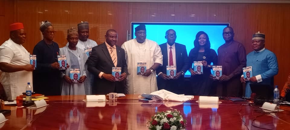 The MD representing H.E at Book Launching in Abuja