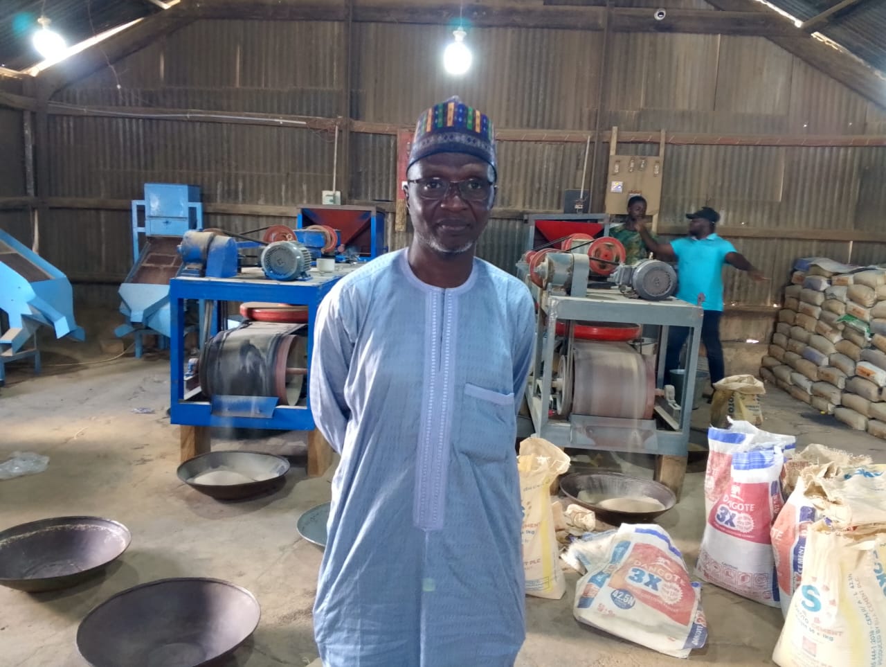 advocacy visit to a mini minerals sorting plant in Bukur in Jos city